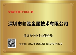 深圳市專精特新中小企業(yè)